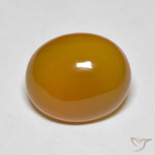 5.53ct Natürlicher orange-braun Achat, Oval, Lichtdurchlässig