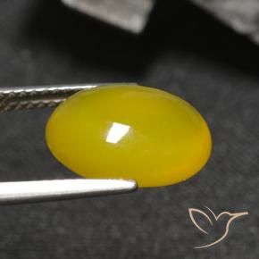 9,17 ctw natürlicher Gelblich Gold Achat, Oval, Lichtdurchlässig