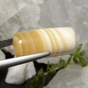 19,47 ctw natürlicher mehrfarbiger Achat, Fantasieschliff, Lichtdurchlässig