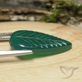 9,17 ctw natürlicher Waldgrün Achat, Fantasie, Lichtdurchlässig