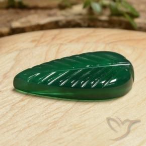 9,17 ctw natürlicher Mittelgrün Achat, Fantasie, Lichtdurchlässig