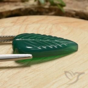 9,17 ctw natürlicher gelblich-grün Achat, Ausgefallene Form, Lichtdurchlässig