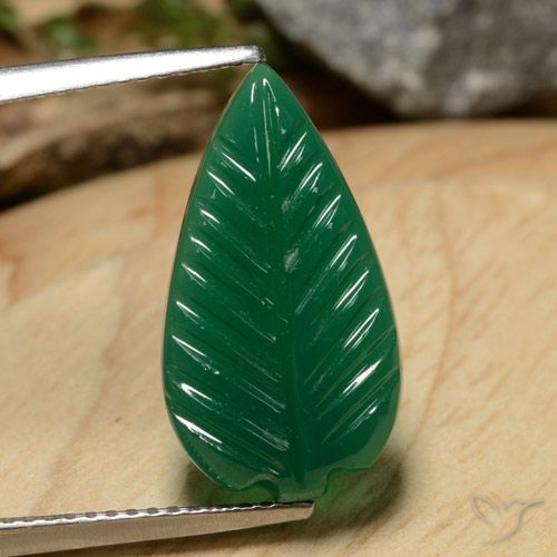 5.23ct Natürlicher Mittelgrün Achat, Fantasie, Lichtdurchlässig