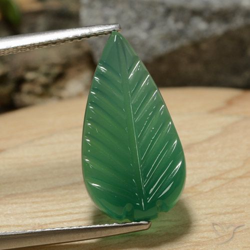 5.52ct Natürlicher gelblich-grün Achat, Fantasie, Lichtdurchlässig