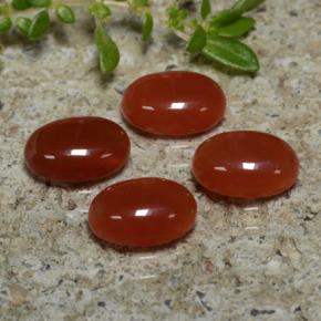 2,69 ct natürliche roter Achat-Edelsteine, Oval Schliff, Lichtdurchlässig