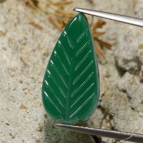 5.00ct Natürlicher Mittelgrün Achat, Fantasie, Lichtdurchlässig