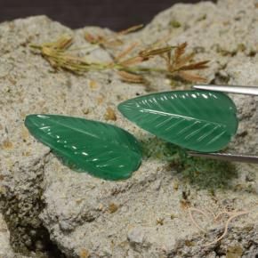 8.55 ct natürliche Warmes Grün Achat-Edelsteine, Fantasie, Lichtdurchlässig