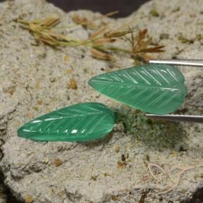 6.05 ct natürliche Mittelgrün Achat-Edelsteine, Fantasie, Lichtdurchlässig