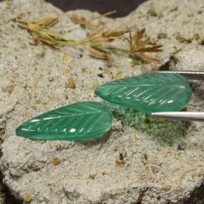 6.05 ct natürliche Mittelgrün Achat-Edelsteine, Fantasie, Lichtdurchlässig