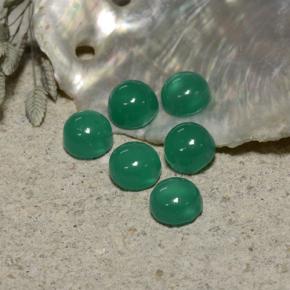 2,01 ct natürliche grüner Achat-Edelsteine, Rundschliff, Transparent