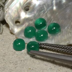 1.98 ct natürliche Mittelgrün Achat-Edelsteine, Rund Schliff, Transparent