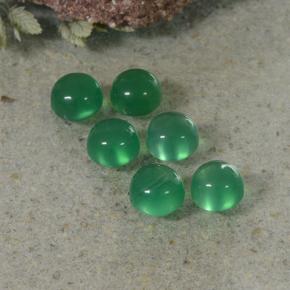 2.10 ct natürliche tiefgrün Achat-Edelsteine, Rund Schliff, Transparent