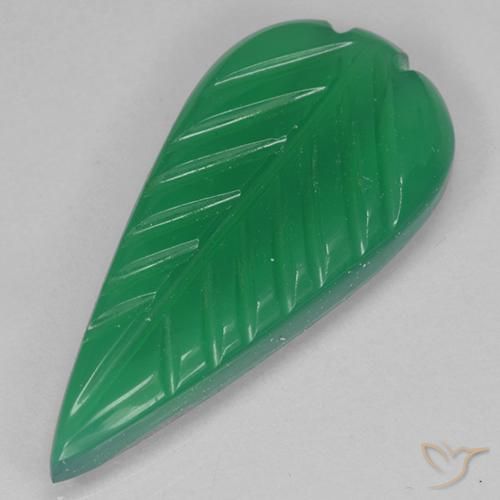3.36ct Natürlicher Mittelgrün Achat, Fantasie, Lichtdurchlässig