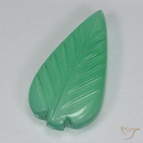 3.39ct Natürlicher tiefgrün Achat, Fantasie, Transparent