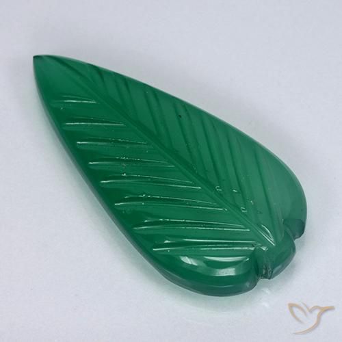 3.71ct Natürlicher Waldgrün Achat, Fantasie, Lichtdurchlässig