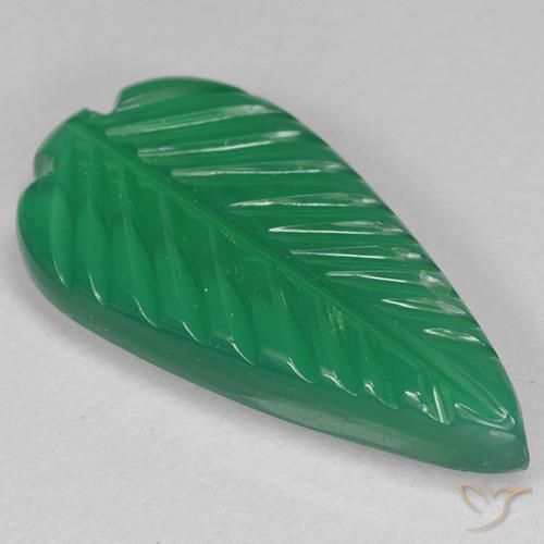3.49ct Natürlicher Mittelgrün Achat, Fantasie, Lichtdurchlässig