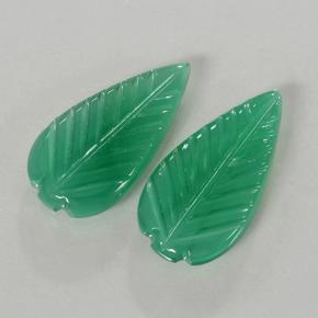 5,71 ct natürliche grüner Achat-Edelsteine, Blumenschliff, Lichtdurchlässig
