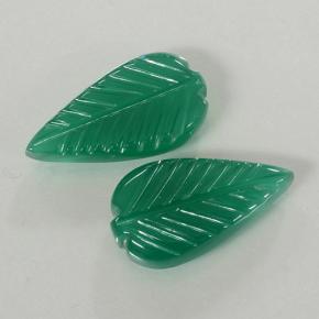 8,71 ct natürliche grüner Achat-Edelsteine, Blumenschliff, Lichtdurchlässig