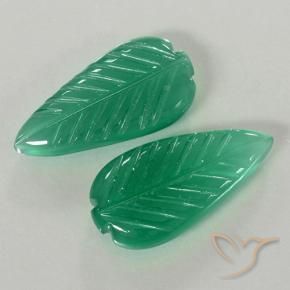 7,67 ct natürliche grüner Achat-Edelsteine, Blumenschliff, Lichtdurchlässig