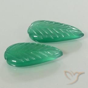 7,67 ct natürliche grüner Achat-Edelsteine, Blumenschliff, Lichtdurchlässig