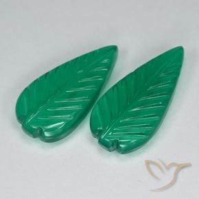 6.86 ct natürliche Warmes Grün Achat-Edelsteine, Blumen-Schliff, Lichtdurchlässig