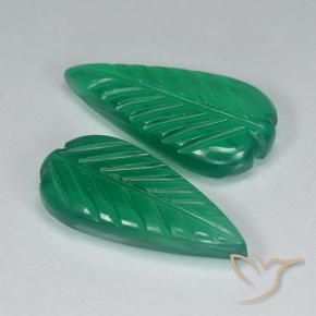 7.52 ct natürliche Mittelgrün Achat-Edelsteine, Blumen-Schliff, Lichtdurchlässig
