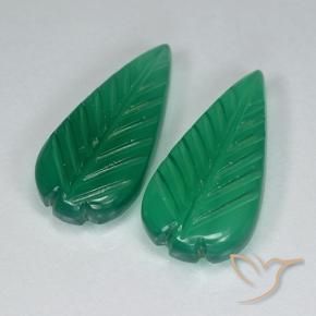 7.52 ct natürliche Mittelgrün Achat-Edelsteine, Blumen-Schliff, Lichtdurchlässig
