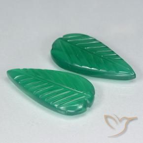 6.44 ct natürliche Warmes Grün Achat-Edelsteine, Blumen-Schliff, Lichtdurchlässig