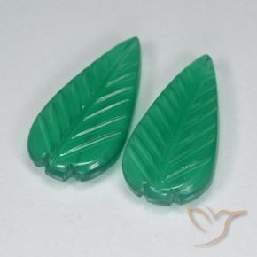 6.44 ct natürliche Warmes Grün Achat-Edelsteine, Blumen-Schliff, Lichtdurchlässig
