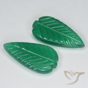7.35 ct natürliche Mittelgrün Achat-Edelsteine, Blumen-Schliff, Lichtdurchlässig