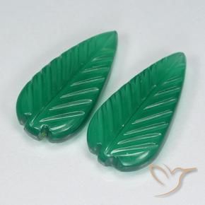 7.35 ct natürliche Mittelgrün Achat-Edelsteine, Blumen-Schliff, Lichtdurchlässig