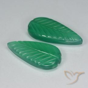 7.23 ct natürliche Warmes Grün Achat-Edelsteine, Blumen-Schliff, Lichtdurchlässig