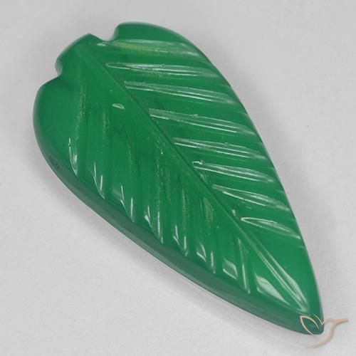 3.44ct Natürlicher Warmes Grün Achat, Fantasie, Lichtdurchlässig