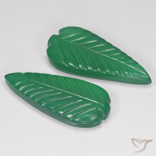 7,51 ct natürliche grüner Achat-Edelsteine, Fantasieschliff, Lichtdurchlässig