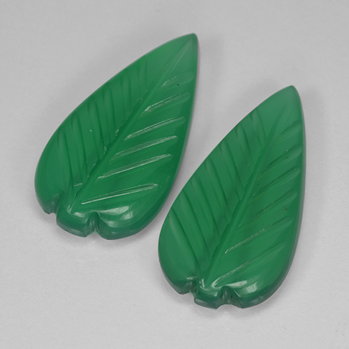 5.74 ct natürliche Warmes Grün Achat-Edelsteine, Blumen-Schliff, Lichtdurchlässig