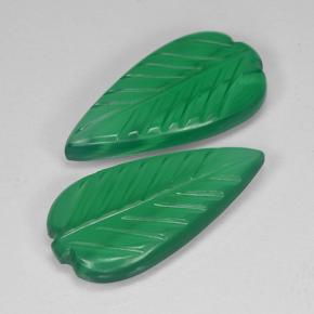 5.74 ct natürliche Warmes Grün Achat-Edelsteine, Blumen-Schliff, Lichtdurchlässig