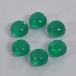 1,69 ct natürliche grüner Achat-Edelsteine, Rundschliff, Lichtdurchlässig