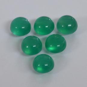 1,69 ct natürliche grüner Achat-Edelsteine, Rundschliff, Lichtdurchlässig