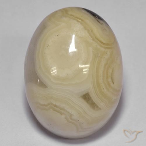 19.37ct Natürlicher Mehrfarbig Achat, Oval, Lichtdurchlässig, Photo A