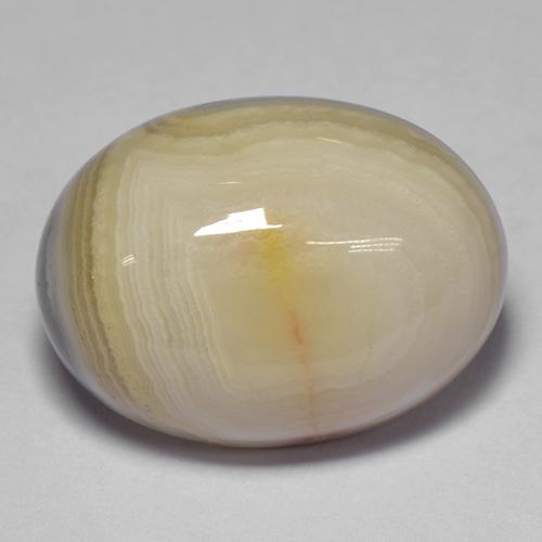 19,56 ctw natürlicher mehrfarbiger Achat, Oval Schliff, Lichtundurchlässig