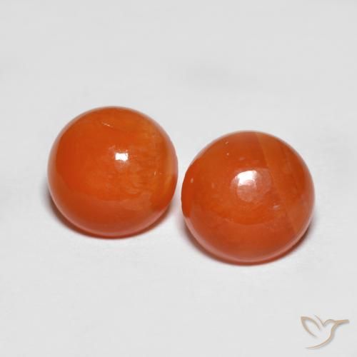 2,36 ct natürliche roter Achat-Edelsteine, Rundschliff, Lichtdurchlässig