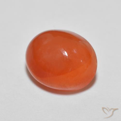 9,17 ctw natürlicher Mittelorange Achat, Oval, Lichtundurchlässig