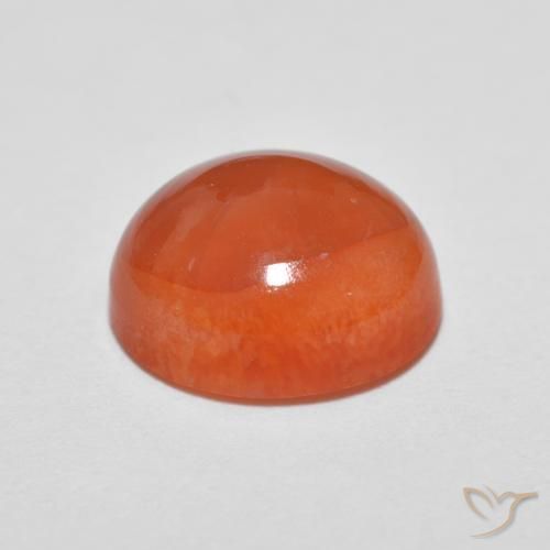 9,17 ctw natürlicher Mittelorange Achat, Oval, Lichtundurchlässig