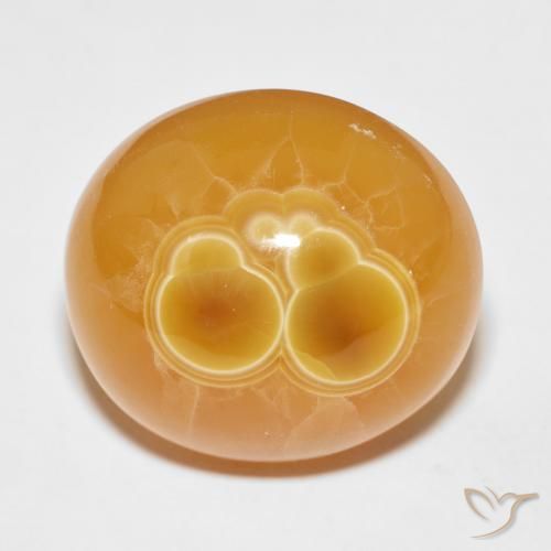 42.79ct Natürlicher Mehrfarbig Achat, Oval, Lichtdurchlässig