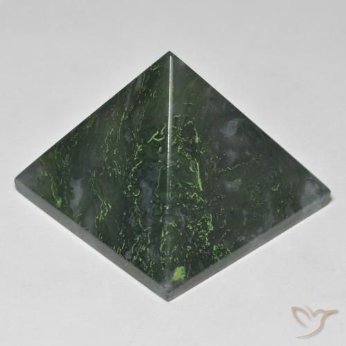 98.71ct Natürlicher Mittelgrün Achat, Quadrat, Lichtundurchlässig