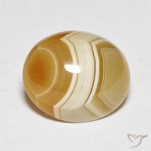 6.80ct Natürlicher Mehrfarbig Achat, Oval, Lichtundurchlässig