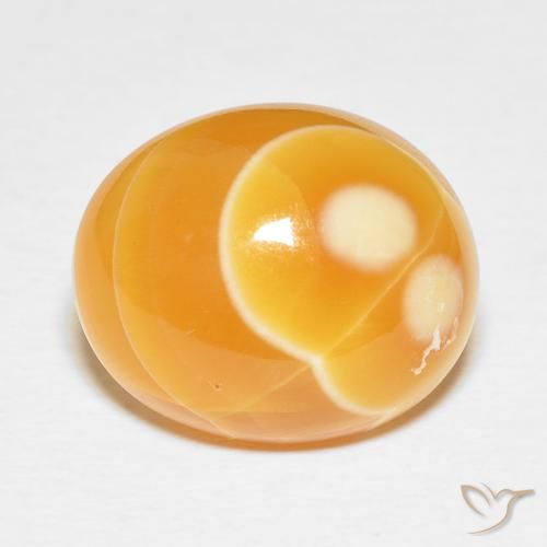 15.79ct Natürlicher Mehrfarbig Achat, Oval, Lichtundurchlässig