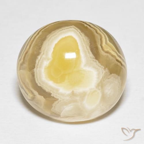 22.35ct Natürlicher Mehrfarbig Achat, Oval, Lichtundurchlässig