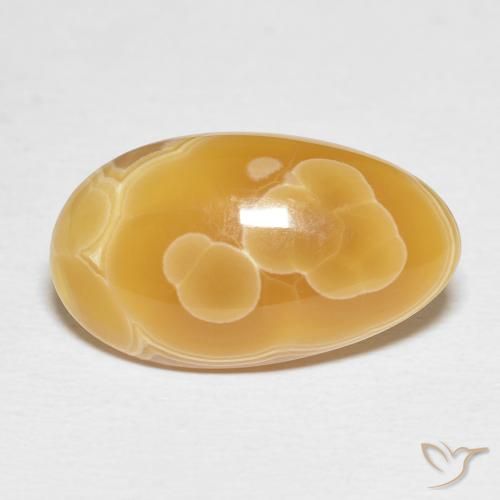 12.95ct Natürlicher Mehrfarbig Achat, Oval, Lichtundurchlässig