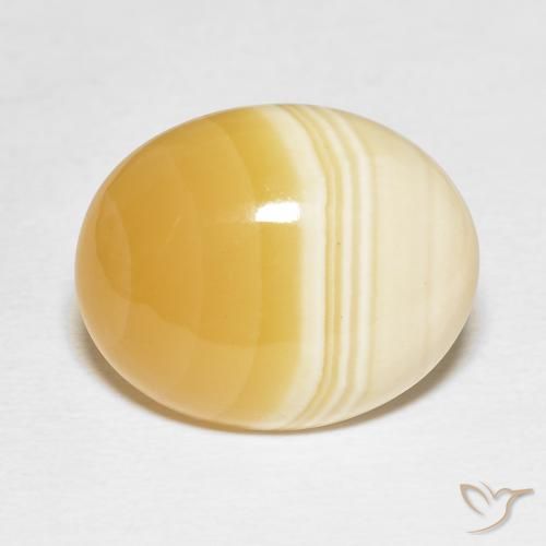 17.37ct Natürlicher Mehrfarbig Achat, Oval, Lichtundurchlässig, Photo A